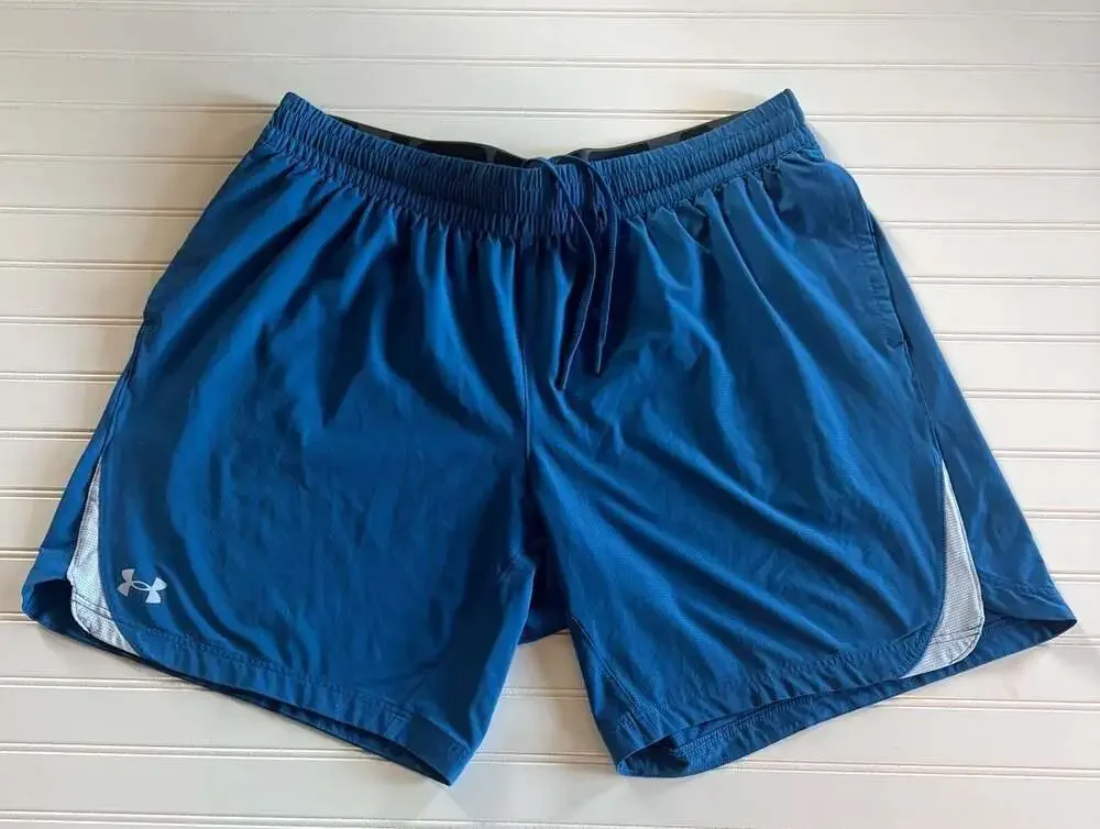 Under Armour UA Vanish Woven Lightweight Shorts Men's Sz 2XL XXL Blue Gym